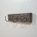 House of Revival | Handcrafted Solid Wood Wall Hook – Rustic Carved Wooden Key Holder with Iron Hooks for Entryway, Keys, Bags & Home Décor 15