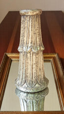 Carved in Flame - Handmade Vintage Style Indian Candle Holder candle stand 7X7X14 in