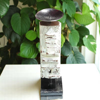 Carved in Flame - Handmade Vintage Style Indian Candle Holder candle stand 3x3x11in