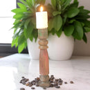 Carved in Flame - Handmade Vintage Style Indian Candle Holder candle stand 4x4x16 in