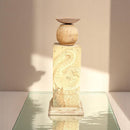 Carved in Flame - Handmade Vintage Style Indian Candle Holder candle stand 5X5X13 in