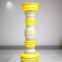 Carved in Flame - Handmade Vintage Style Indian Candle Holder candle stand 5X5X14 in