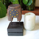 Carved in Flame - Handmade Vintage Style Indian Candle Holder candle stand 4x4x6 in