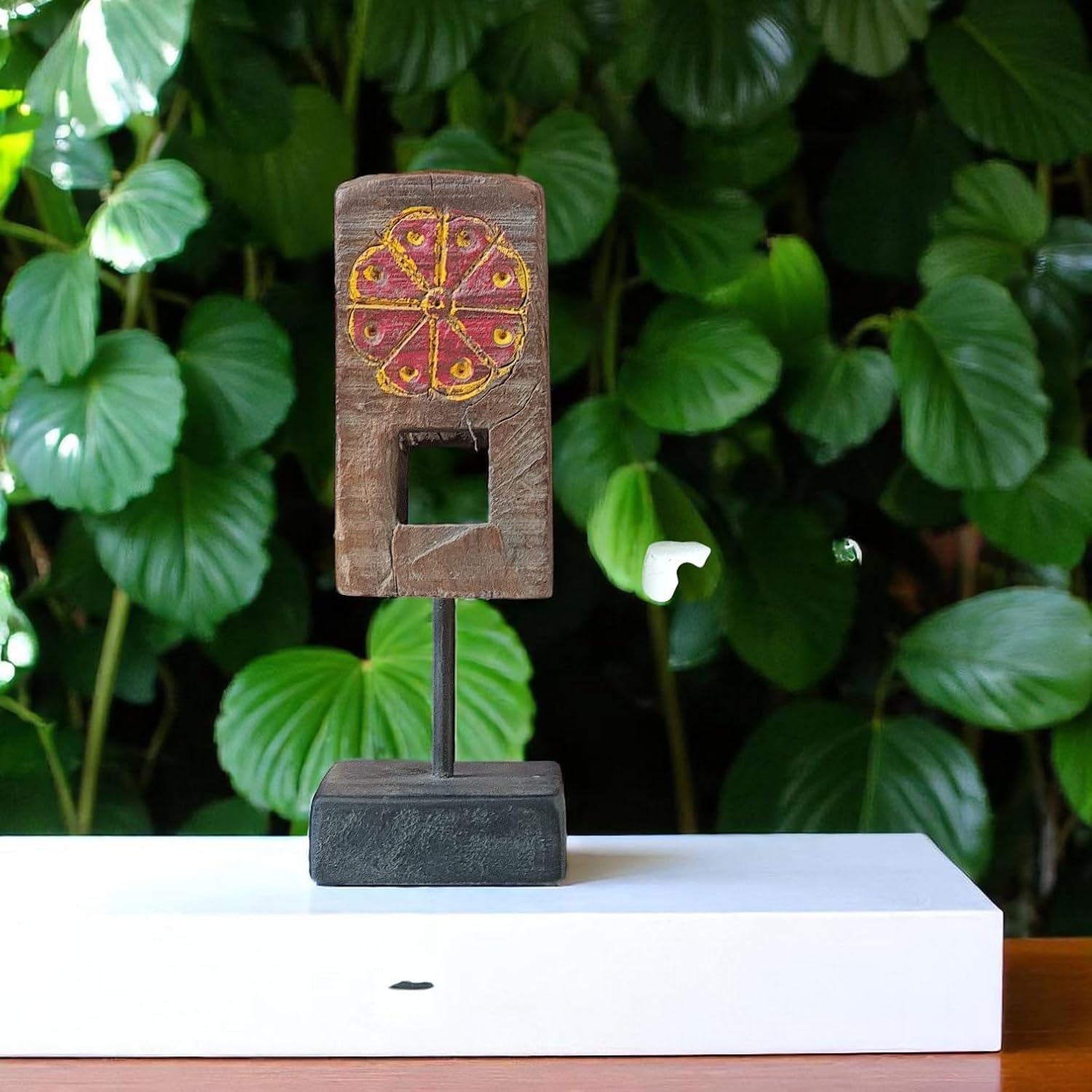 Carved in Flame - Handmade Vintage Style Indian Candle Holder candle stand 3x3x9 in