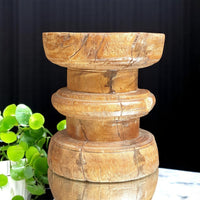 Carved in Flame - Handmade Vintage Style Indian Candle Holder candle stand 6x6x6 in