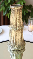 Carved in Flame - Handmade Vintage Style Indian Candle Holder candle stand 7X7X14 in