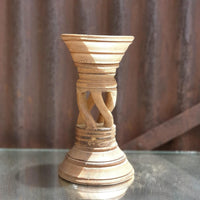 Carved in Flame - Handmade Vintage Style Indian Candle Holder candle stand 6x6x10