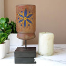 Carved in Flame - Handmade Vintage Style Indian Candle Holder candle stand 4x4x10 in
