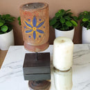 Carved in Flame - Handmade Vintage Style Indian Candle Holder candle stand 4x4x10 in
