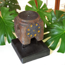 Carved in Flame - Handmade Vintage Style Indian Candle Holder candle stand 4x4x6 in