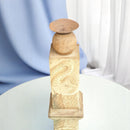 Carved in Flame - Handmade Vintage Style Indian Candle Holder candle stand 5X5X13 in
