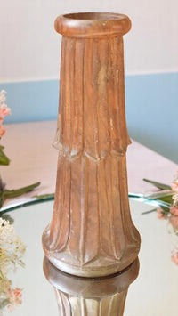 Carved in Flame - Handmade Vintage Style Indian Candle Holder candle stand 7X7X14 in