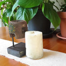 Carved in Flame - Handmade Vintage Style Indian Candle Holder candle stand 3x3x13 in