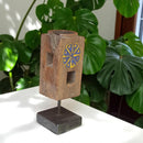 Carved in Flame - Handmade Vintage Style Indian Candle Holder candle stand 3x3x10 in