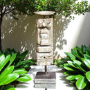 Carved in Flame - Handmade Vintage Style Indian Candle Holder candle stand 3X3X11 in