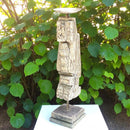 Carved in Flame - Handmade Vintage Style Indian Candle Holder candle stand 3X3X14 in