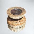 Carved in Flame - Handmade Vintage Style Indian Candle Holder candle stand 6X6X4 in