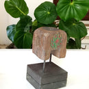 Carved in Flame - Handmade Vintage Style Indian Candle Holder candle stand 4x4x7 in