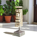 Carved in Flame - Handmade Vintage Style Indian Candle Holder candle stand 3X3X11 in