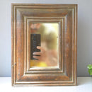 Echoes in Wood - Handmade Vintage Style Indian Mirror Frame Small Wall Decor 8x10 in
