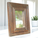 Echoes in Wood - Handmade Vintage Style Indian Mirror Frame Small Wall Decor 8x10 in